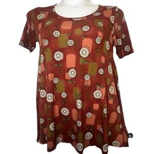 NWT LuLaRoe Perfect T Women’s XS Tunic Top Flowy Swing Tee Short Sleeve‎ Comfy